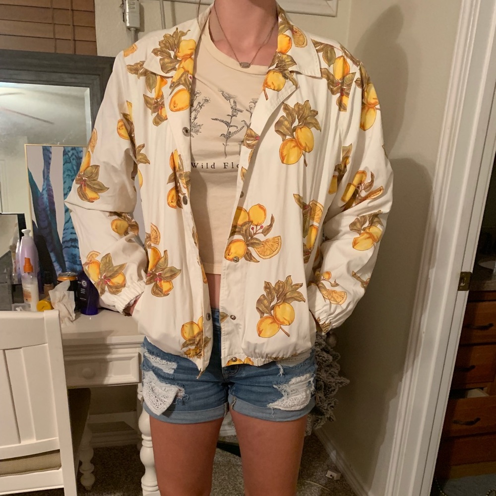 Lemon bomber jacket